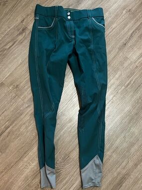 Emerald green GhoDho riding pants